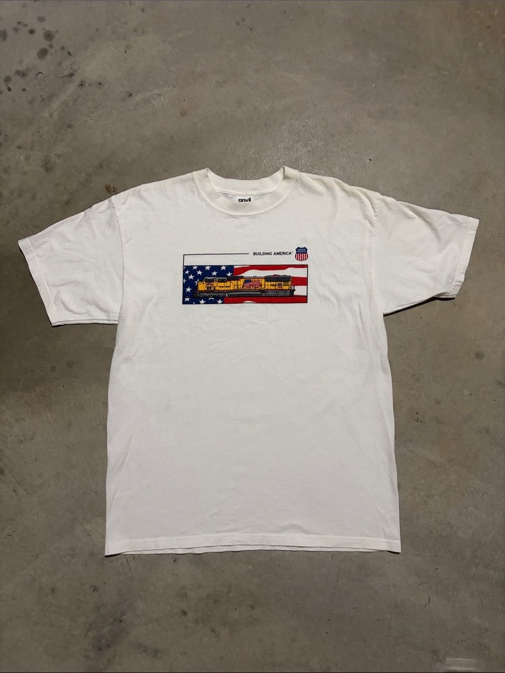Vintage Union Pacific Railroad Train Short Sleeve Shirt